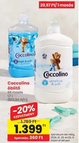Spar Coccolino öblítő ajánlat