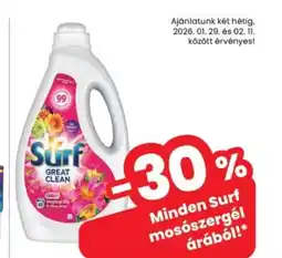 Spar Surf mosószergél ajánlat