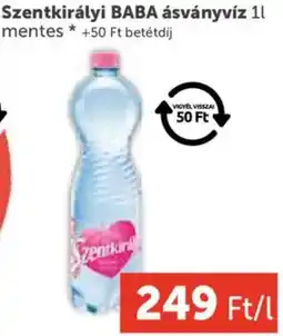 PRIVÁT Szentkirályi BABA ásványvíz ajánlat