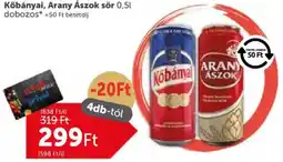 PRIVÁT Kőbányai, Arany Ászok sör ajánlat