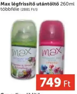 PRIVÁT Max légfrissítő utántöltő ajánlat