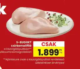 Spar S-BUDGET csirkemellfilé ajánlat