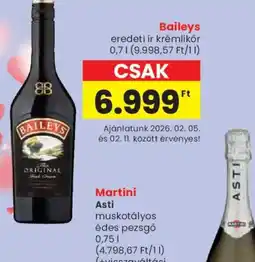 Spar Baileys eredeti ír krémlikőr ajánlat