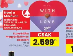 Spar Milka mogyorkrémes desszert ajánlat
