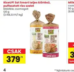 Spar RiceUP! Eat Smart rizs szelet ajánlat