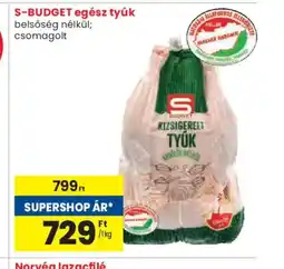 Spar S-BUDGET egész tyúk ajánlat