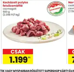 Spar Kockázott pulyka felsőcombfilé ajánlat