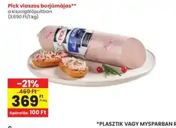 Spar PICK viaszos borjúmájas ajánlat