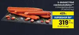 Spar S-BUDGET főző cserkészkolbász ajánlat