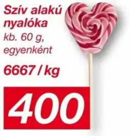 Kik Szív alakú nyalóka ajánlat