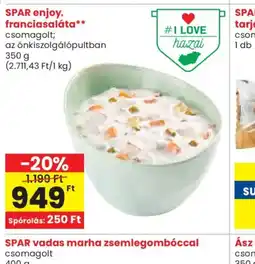 Spar SPAR enjoy. franciasaláta ajánlat