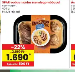 Spar SPAR vadas marha zsemlegombccal ajánlat