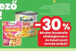Spar Bonduelle zöldségkonzerv és Good Lunch ajánlat