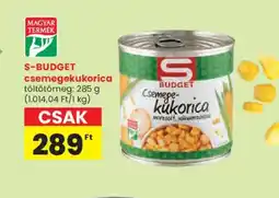 Spar S-BUDGET csemegekukorica ajánlat