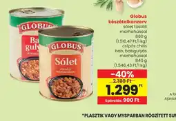 Spar GLOBUS készételkonzerv ajánlat