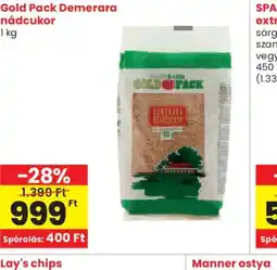 Spar Gold Pack Demerara nádcukor ajánlat