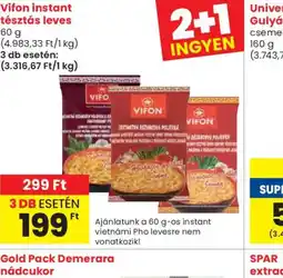 Spar Vifon instant tésztás leves ajánlat