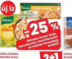 Spar KNORR LEVESALAPOK ÉS KOCKÁK ajánlat
