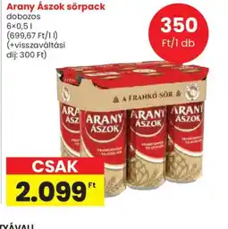 Spar Arany Ászok sörpack ajánlat