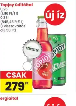 Spar Topjoy üdítőital ajánlat