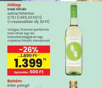 Spar Hilltop Irsai Olivér ajánlat
