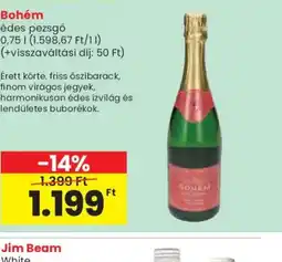 Spar Bohém édes pezsgő ajánlat