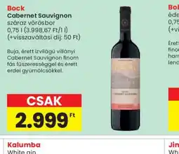 Spar Bock Cabernet Sauvignon vörösbor ajánlat