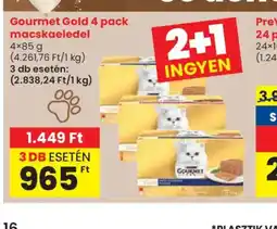 Spar Gourmet Gold macskaeledel ajánlat