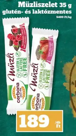 Vil-For Cerbona Müzliszelet ajánlat