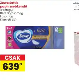 Spar Zewa Softis papír zsebkendő ajánlat