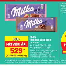Spar Milka táblás csokoládé ajánlat