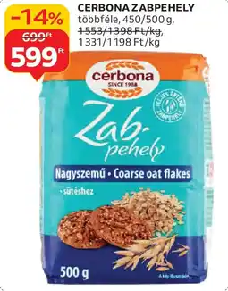 Auchan Cerbona zabpehely ajánlat