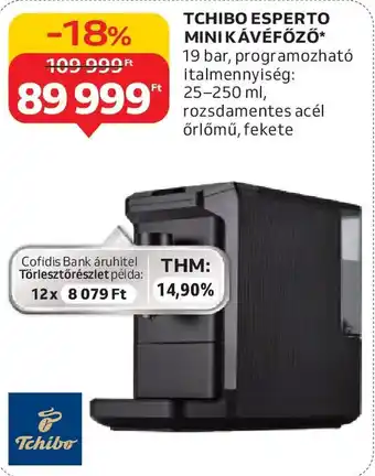 Auchan Tchibo Esperto Mini kávéfőző ajánlat