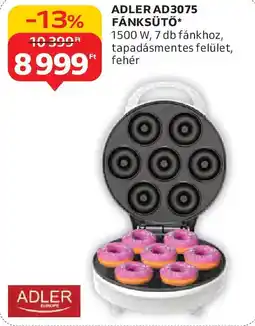 Auchan Adler AD3075 fánksütő ajánlat