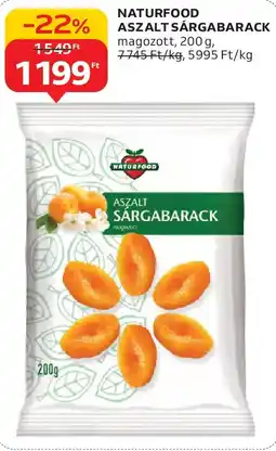 Auchan Naturfood Aszalt sárgabarack ajánlat