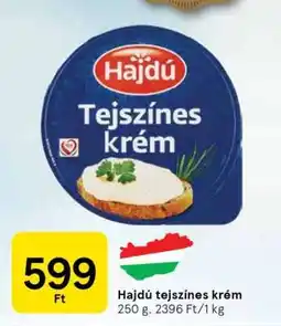 Tesco HAJDÚ TEJSZÍNES KRÉM ajánlat