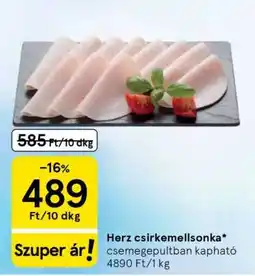 Tesco Herz csirkemellsonka ajánlat