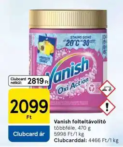 Tesco Vanish folteltávolító ajánlat