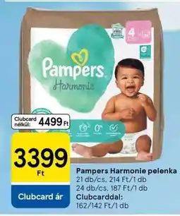 Tesco Pampers Harmonie pelenka ajánlat