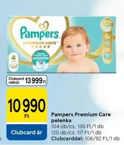 Tesco Pampers Premium Care pelenka ajánlat