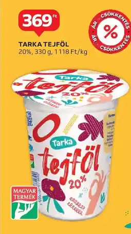 Auchan Tarka tejföl 20% ajánlat