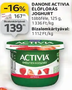 Auchan Danone Activia élőflórás joghurt ajánlat
