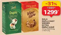 Auchan Gala Dupla, Wiener Extra örölt kávé ajánlat