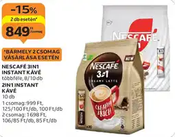 Auchan Nescafé 3in1 instant kávé ajánlat