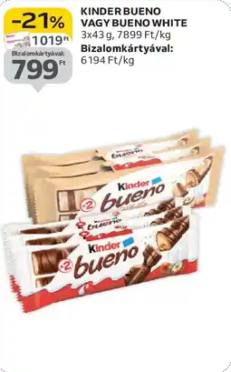 Auchan Kinder Bueno, Bueno White ajánlat