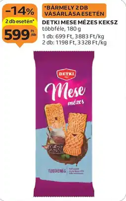 Auchan Detki mese mézes keksz ajánlat