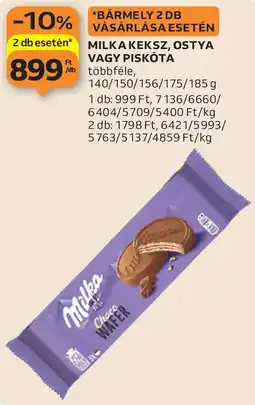 Auchan Milka keksz, ostya, piskóta ajánlat