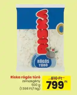 Spar Riska rögös túró ajánlat