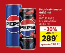 Spar Pepsi szénsavas üdítőital ajánlat