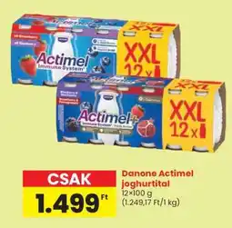 Spar Danone Actimel joghurtital ajánlat